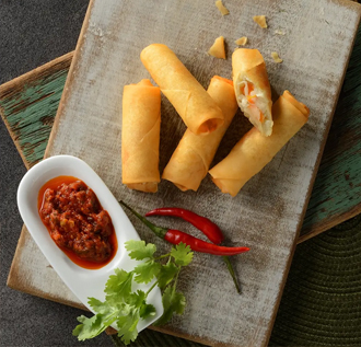 Mini Cocktail Spring Rolls